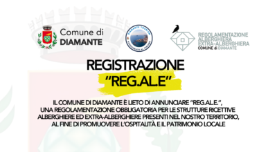 Registrazione al progetto di Regolamentazione Alberghiera ed Extra Alberghiera “REG.AL.E”